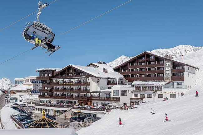 TOP location 5-star superior TOP Hotel – luxury skiing holiday in the Alps Tyrol Ötztal valley
